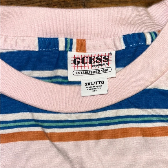 GUESS Striped T-Shirt - Picture 2 of 3